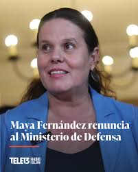 🔴 La ahora ex ministra de Defensa, Maya Fernández, renunció a su cargo y  será reemplazada por Adriana Delpiano, quién fue titular de de Educación  entre 2015 y 2018, intendenta de la