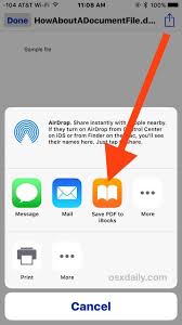 How To Save A Mail Attachment To Ibooks In Ios My Books Iphone Hacks Save
