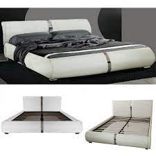 Scegli fra i tanti modelli di letti disponibili online a prezzi economici su duzzle. Letto Matrimoniale Design Moderno 225x174 Bianco Piedini Inserti Acciaio Letti 9 Ebay