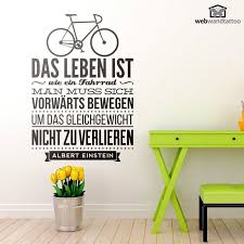 Das Leben Ist Wie Ein Fahrrad Wandtattoos Fahrrad Zitate Fahrrad Spruch Deutsche Zitate