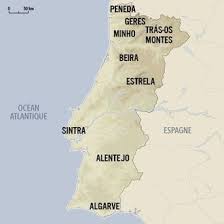 Cartes anciennes de la péninsule ibérique et plans anciens. Le Portugal Randonnee Entre Terre Et Ocean