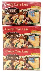 Celestial seasonings 20 decaf tea bags w/ mini collector tin candy cane lane. Amazon Com Celestial Seasonings Tea Decaf Candy Cane Lane Pack Of 3 Grocery Tea Sampler Grocery Gourmet Food
