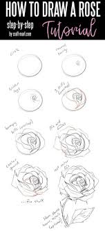 Draw Rose How To Ahow To Draw A Rose Dessin Rose Comment Dessiner Une Rose Dessins D Art Au Crayon