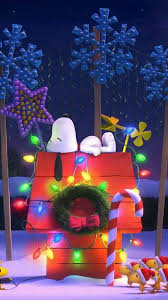 Snoopy Xmas Dog House Wallpaper Snoopy Christmas Snoopy Wallpaper Peanuts Christmas