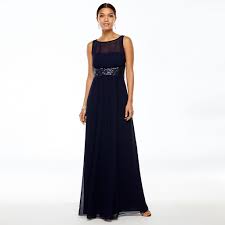 Women S Chaps Georgette Empire Evening Gown Kohls Womens Evening Gowns White Evening Dress Blue Evening Dresses