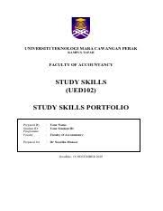 Check spelling or type a new query. Ued Assignments Portfolio Pdf Universiti Teknologi Mara Cawangan Perak Kampus Tapah Faculty Of Accountancy Study Skills Ued102 Study Skills Portfolio Course Hero