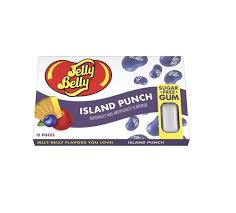 Sugar Free Jelly Belly Island Punch Flavored Bubble Gum 0 6 Oz