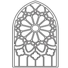 Coloring pages (free printables) with a valentine theme! Medieval Stained Glass Coloring Pages Coloring Home