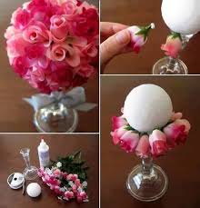 Baby Shower Centerpieces For Girl Dollar Store Diy Projects Flower Ball Dollar Store Crafts