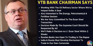 Jsc vtb bank is a foreign sector bank in india address : Cnbc Tv18 On Twitter Cnbctv18exclusive Vtb Bank Chairman Andrey Kostin Says Russian Banks Are Open To Trading In The Rupee India Russia Must Develop Mechanism To Trade In Our Own Currencies