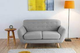 Canapé 2 places 150 cm. Canape Scandinave Gris Clair 2 Personnes Helsinki