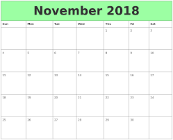 Pin On November 2018 Calendar
