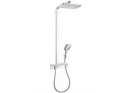 Hg Raindance Select E360 1jet Showerpipe 360x190 Mm Hvit Krom Hvit