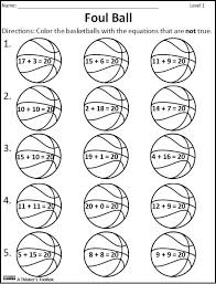 Basketball Math Madness By A Thinker S Toolbox Includes 16 No Prep Math Worksheets That Are Great For 1st And 2nd Basketball Math Math Worksheets Math Madness