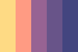 Tropical Sunset Vaporwave Edition Color Palette Retro Color Palette Color Palette Bright Sunset Color Palette