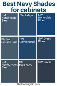 Best Paint Colors For Kitchen Cabinets And Bathroom Vanities Navy Kitchen Kitchen Cabinets Makeover Blue Kitchen Cabinets