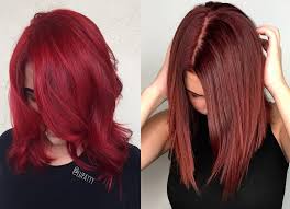 Cherry bomb color with blond highlights. 5 Amazing Ruby Red Hair Color Ideas To Try In 2019 Wetellyouhow