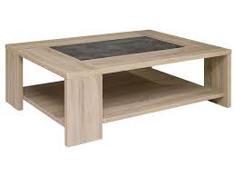 Table Basse Fumay Coloris Beton Et Chene Conforama