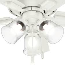 The 42 inch outdoor ceiling fan can be used on your porch or 42 inch ceiling fan with light for your bedroom. Hunter 42 Inch Fresh White Led Ceiling Fan With Light 52152 Destination Lighting