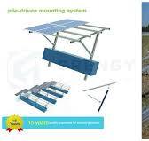 Customized Ramming Pile Ground Solar Mounting System ...