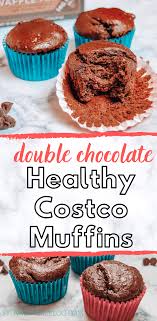 Healthy Double Chocolate Costco Muffins Costco Muffins Chocolate Protein Muffins Healthy Chocolate