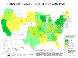 Lyme Disease Association Total Lyme Cases Reported By Cdc 1990
