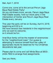We did not find results for: 9 Contoh Invitation Letter Untuk Berbagai Keperluan Arti Lengkap