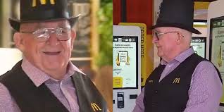 Pensioner comes out of retirement to work for McDonald's because he was  bored