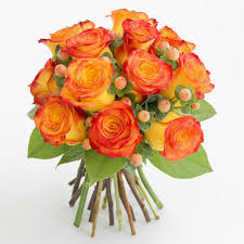 Free spirit roses are a beautiful mixture of dreamy orange and blushing pink. One Dozen Free Spirit Rose Bouquet By Bowkay Com