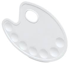 Oval Plastic Palette Blick Art Materials Palette Oval Craft Party