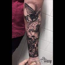Done Nadelwerk Austria With Renfieldrotary Machines Tattoo Tatuaj Flowers Nature But Stylist Tattoos Sleeve Tattoos For Women Unique Half Sleeve Tattoos