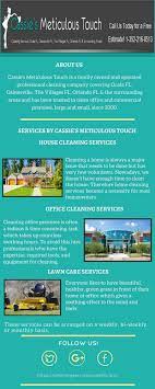 Cassie S Meticulous Touch Offers Several Services Which Include House Office Cleaning Lawn Care Floor Stripping Landscape Services Ocala Cleaning Service