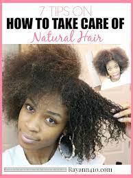 Scoop a few dollops of coconut oil into a spray bottle and spritz your hair for a natural shine. 7 Tips For Taking Care Of Natural Hair Natural Hair Care Rayann410