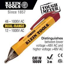 Bright flashlight illuminates work area and may be used independent of. Non Contact Voltage Tester Pen Dual Range 12 1000 V Ac Or 48 1000 V Ac Ncvt 2 Klein Tools Europe