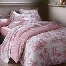 Refresh the home for less! Bergere Reversible Cotton Toile De Jouy Print Duvet Cover Printed Red Ecru Sang Ideer Sovrum Sangklader