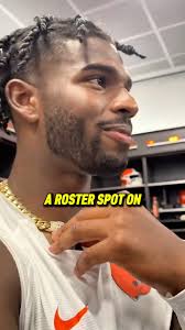 Shedeur Sanders was asked if he feels he deserves a roster spot