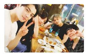They are 97 line friends with . Bts S Jungkook Astro S Cha Eunwoo Nct S Jaehyun Got7 S Yugyeom And Seventeen S Mingyu Jaehyun Yugyeom Mingyu