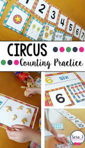 Circus Themed Counting Practice Circus Theme Preschool Circus Activities Preschool Activities