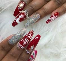 87 Getting Smart With Christmas Nails Gel Simple Red Onbudgethome Com Christmas Nails Christmas Gel Nails Red Stiletto Nails