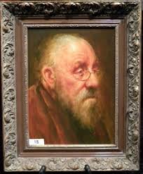 G. Van Pelt Oil On Canvas Portrait, Framed