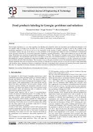 Short course 150 gel starting date september 17 for more information write to us study2016@capitaltravel.ge or call us + 995 81 571 08 81 www. Pdf Food Products Labeling In Georgia Problems And Solutions Tengiz Verulava And áƒ—áƒáƒ›áƒ£áƒœáƒ áƒ'áƒ£áƒ áƒ©áƒ˜áƒáƒœáƒ˜ Academia Edu