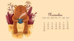 Cute November 2020 Desktop Wallpaper Calendar Calendar Wallpaper Desktop Calendar Desktop Wallpaper Calendar
