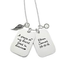 Personalized Men S Memorial Necklace A Piece Of My Heart Etsy In 2020 Memorial Necklace Engraved Necklace Personalized Jewelry