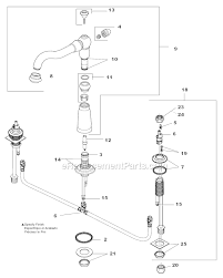 This repair will work for kitchen faucets, bathroom faucets and tub/shower valves but will only work for faucets with a ball valve assembly (seats and springs)—not diamond seal technology faucets. Wd 4503 Delta Faucet Repair Parts Diagram Delta Faucet Repair Parts Schematic Wiring