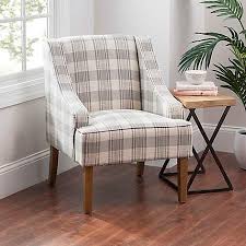 Gray Plaid Dillon Accent Chair Kirklands Plaid Chair Accent Chairs Plaid Decor