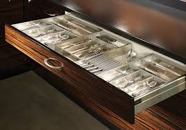 Organization Of Silverware With Blum Hardware Available From Dewils Kitchen Cabinet Manufacturers Kitchen And Bath Kitchen Drawer Organization