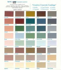 Dek 1 Color Chart Jpg 800 908 Concrete Color Paint Colors Diy House Projects