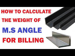 How To Calculate The Weight Of M S Angle For Billing By