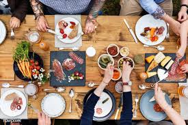 Aerial View Of People Having Dinner In The Backyard Premium Image By Rawpixel Com Favorite Thanksgiving Thanksgiving Dishes Group Dinner