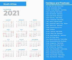 The festival falls on the first day of the month of. South Africa Holidays 2021 And Observances 2021